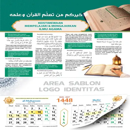 Kalender Dinding 1448 Hijriyah (Edisi Dakwah) - Majelis Ilmu
